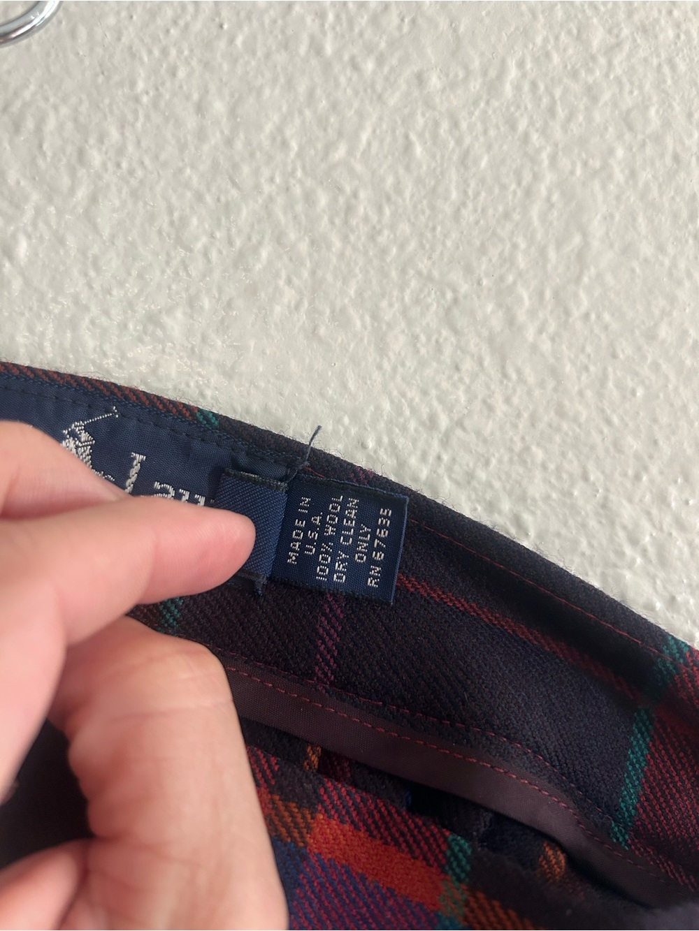 Vintage Ralph Lauren 100% Wool USA Made Pleated Plaid Midi Skirt Womens Size 6 - Picture 6 of 9